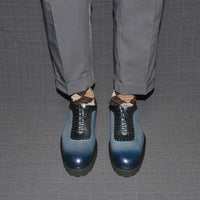 Chaussures Oxford Homme Élégantes en Cuir Véritable – Talon Réhaussant, Bout Rond, Style Bureau et Casual