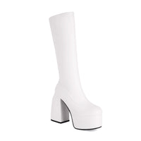 "ENMAYER PowerStep – Bottes Mode à Plateforme Haute & Talon Épais 2024