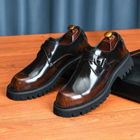 Oxford Homme de Luxe en Cuir Verni Italien – Chaussures Élevées à la Main, Élégantes & Confortables pour Mariage et Affaires"