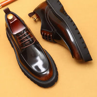 ASTON M. JAZZ – Chaussures Oxford Homme en Cuir Véritable, Italienne