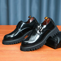 Oxford Homme de Luxe en Cuir Verni Italien – Chaussures Élevées à la Main, Élégantes & Confortables pour Mariage et Affaires"