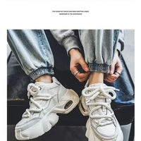 Baskets homme style designer – Sneakers à semelle épaisse confortables, mode décontractée automne/hiver