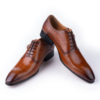 YAOLIDA Prestige Oxford – Chaussures Homme Cuir Véritable Mariage; Business