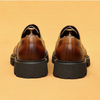 "Oxford Classico – Chaussures Homme en Cuir Véritable 4 cm Élégance Britannique"