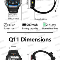 LAXASFIT™ 5610 – Smartwatch Sport; Santé | Écran HD 1.71’’