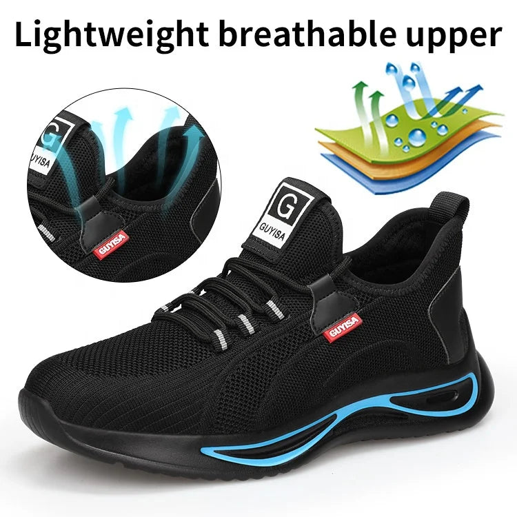 GUYISA Safety Sneakers – Steel Toe Cap, Comfort and Protection