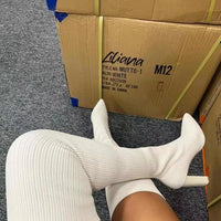 Bottes femme sexy automne-hiver – Talon haut, au-dessus du genou