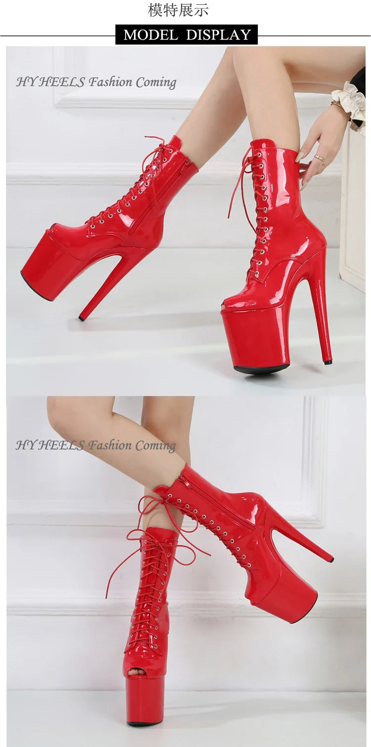 Boots d’été femme – Talon court, perforées et style Peep Toe
