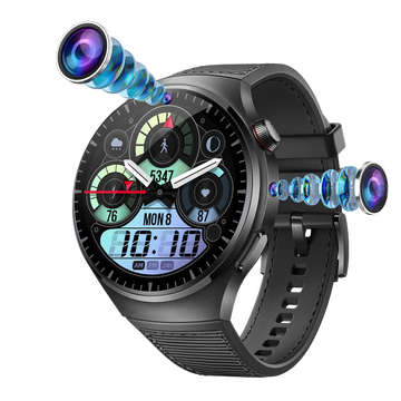 Toptraking B14 – Montre Connectée 4G avec Double Caméra