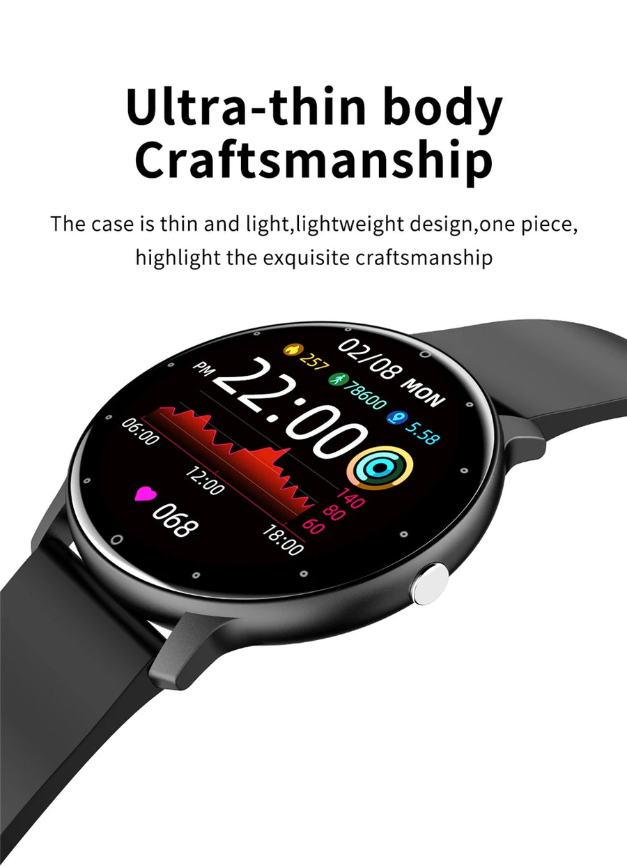 LIGE BW0223™ – Montre Connectée Sport; Santé Homme/Femme