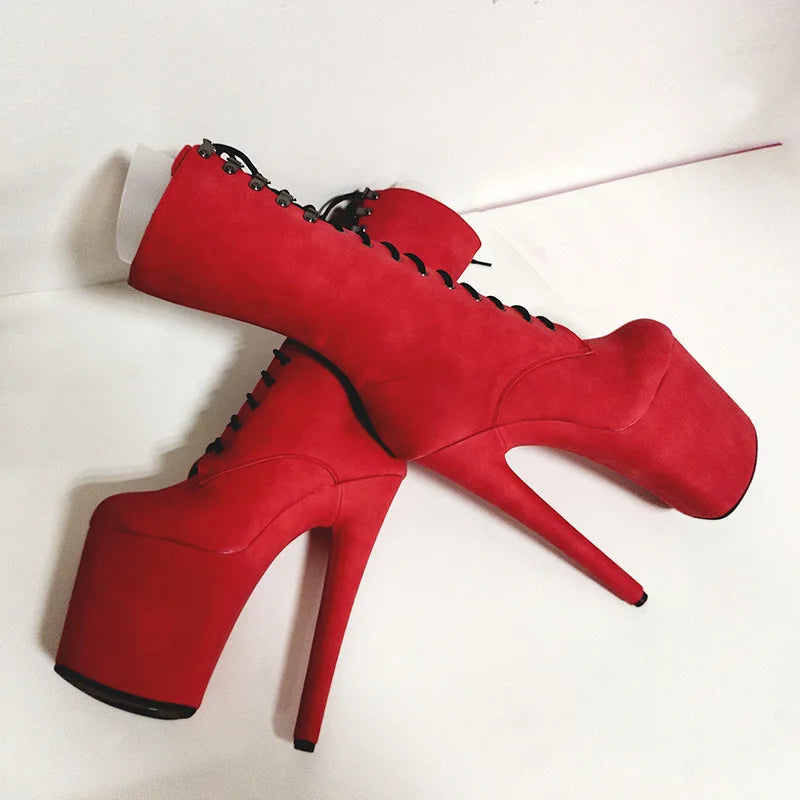 Bottines exotic à talon super haut – Plateforme épaisse, look audacieux