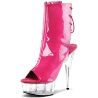 Chaussures été femme – Talon 15 cm, bout ouvert, lacets et design coloré