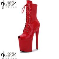 Boots d’été femme – Talon court, perforées et style Peep Toe