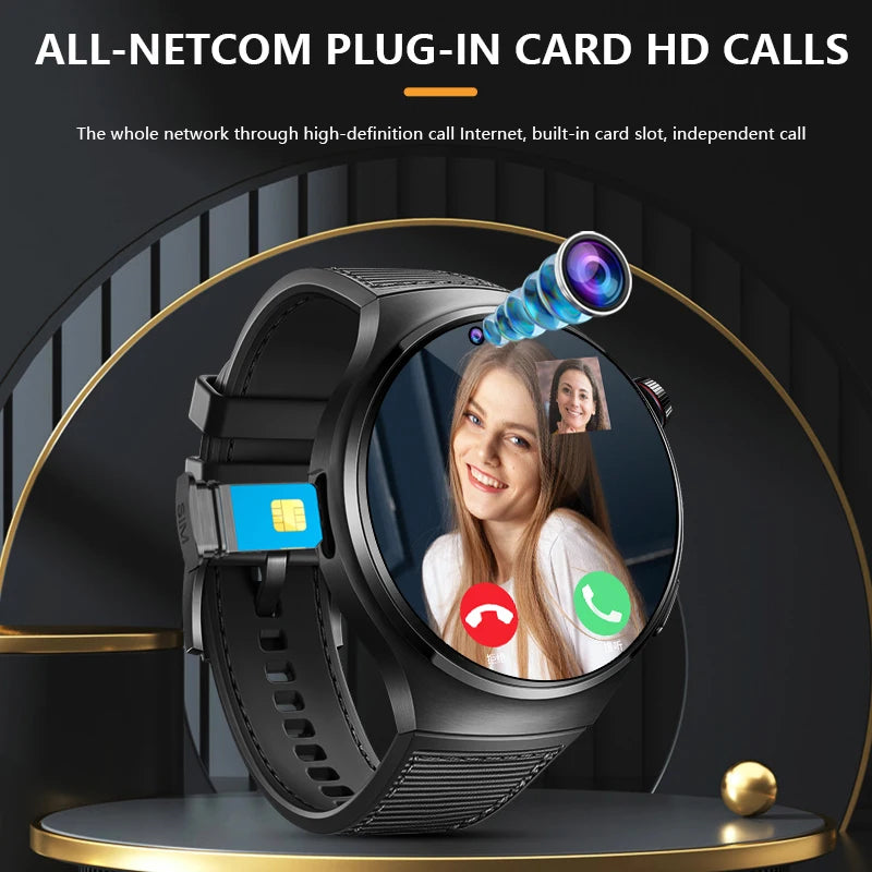 Toptraking B14 – Montre Connectée 4G avec Double Caméra