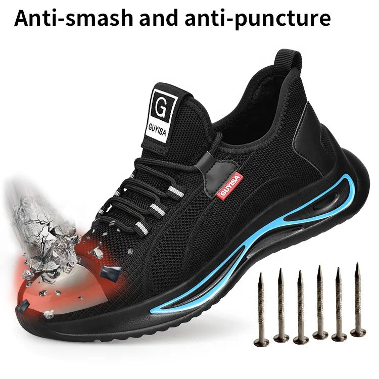 GUYISA Safety Sneakers – Steel Toe Cap, Comfort and Protection