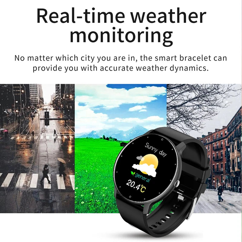 LIGE BW0223™ – Montre Connectée Sport; Santé Homme/Femme