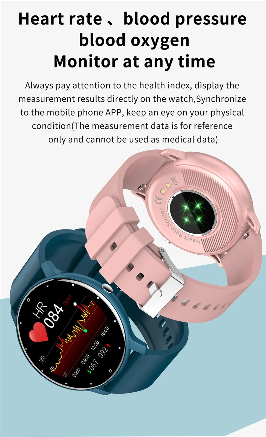 LIGE BW0223™ – Montre Connectée Sport; Santé Homme/Femme