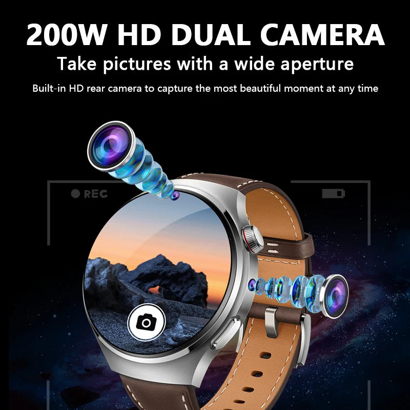 Toptraking B14 – Montre Connectée 4G avec Double Caméra