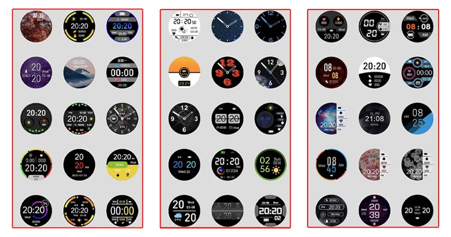 LIGE BW0223™ – Montre Connectée Sport; Santé Homme/Femme