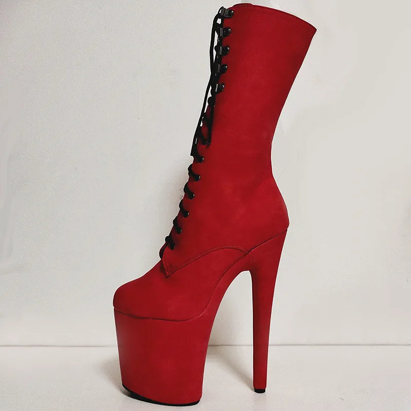 Bottines exotic à talon super haut – Plateforme épaisse, look audacieux