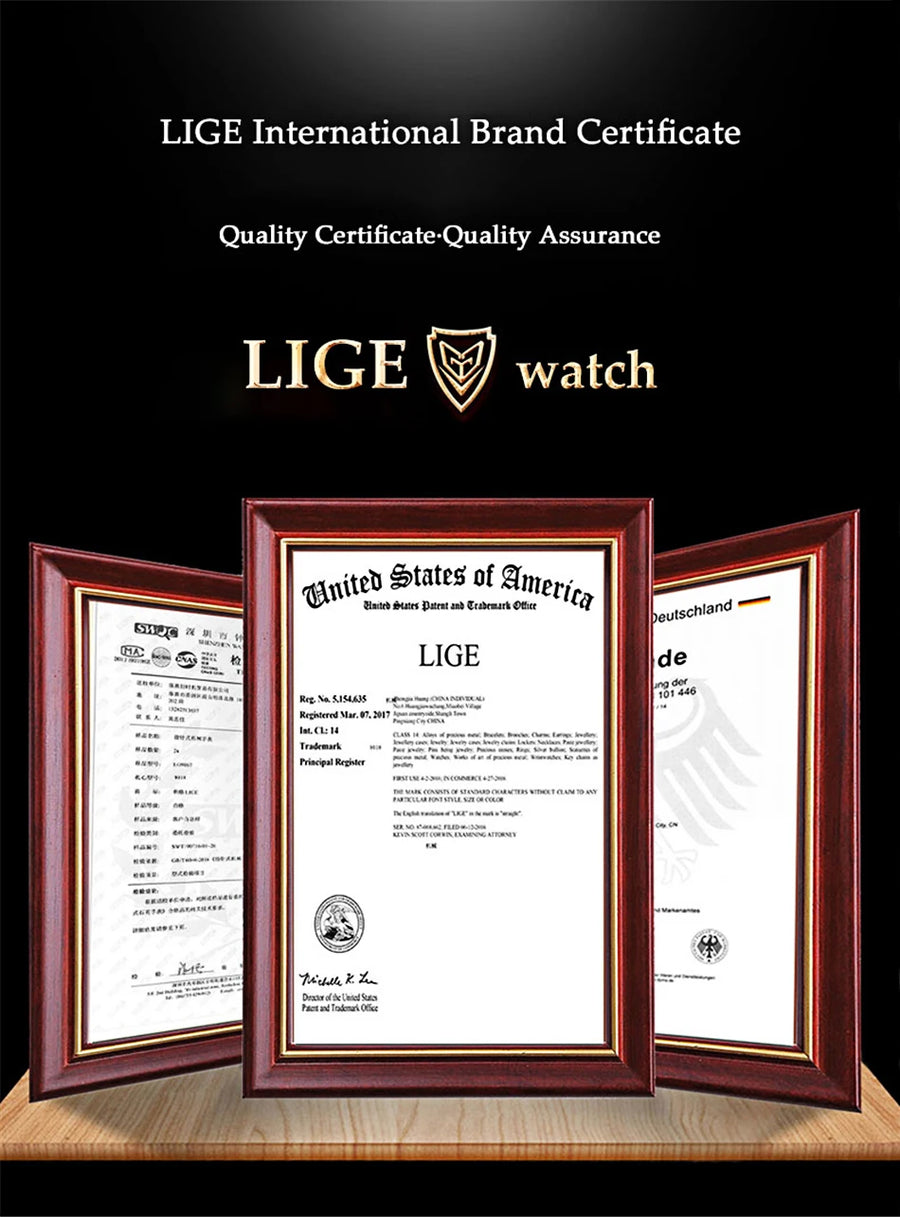 LIGE BW0223™ – Montre Connectée Sport; Santé Homme/Femme