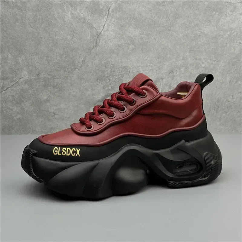 2025s – Lace-up sneakers with wedge sole
