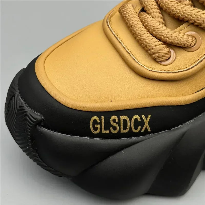 2025s – Lace-up sneakers with wedge sole
