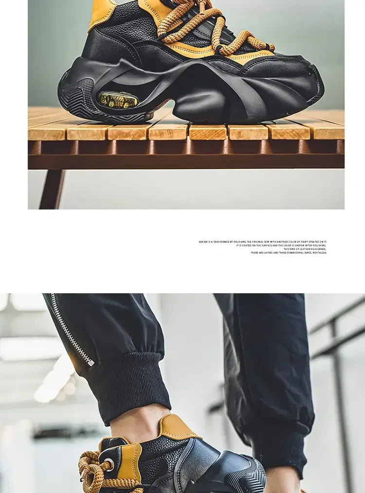 designer style men's shoes - Comfortable and trendy chunky platform sneakers
