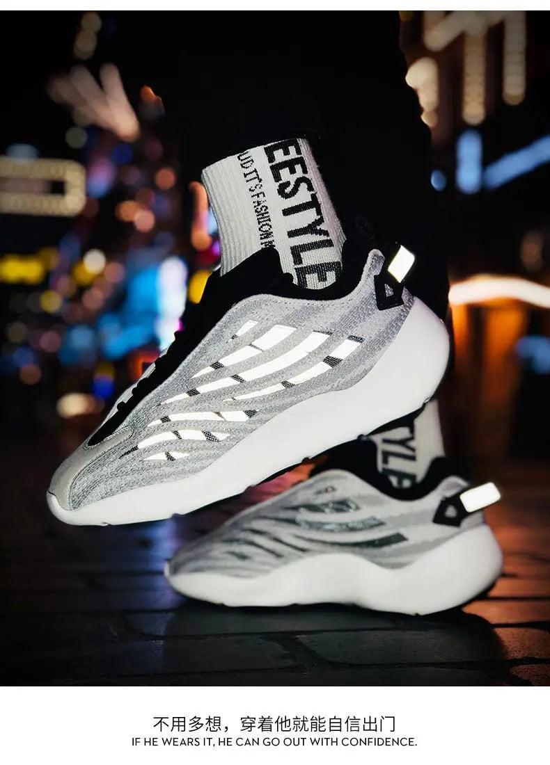 Men's Casual Sneakers Spring & Autumn - Breathable and Versatile Sneakers, Fashion Style