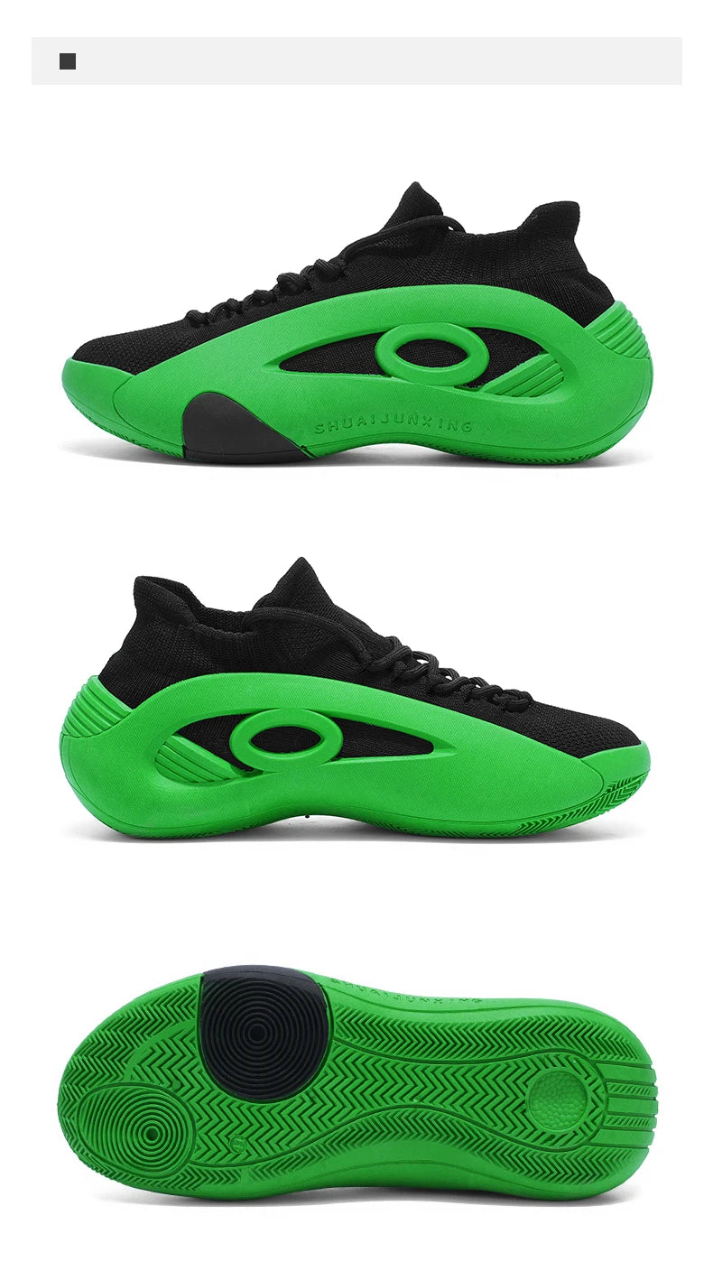 2025 Men's Lightweight Breathable Basketball Shoes - Non-slip Wear-resistant Casual Sports Sneakers