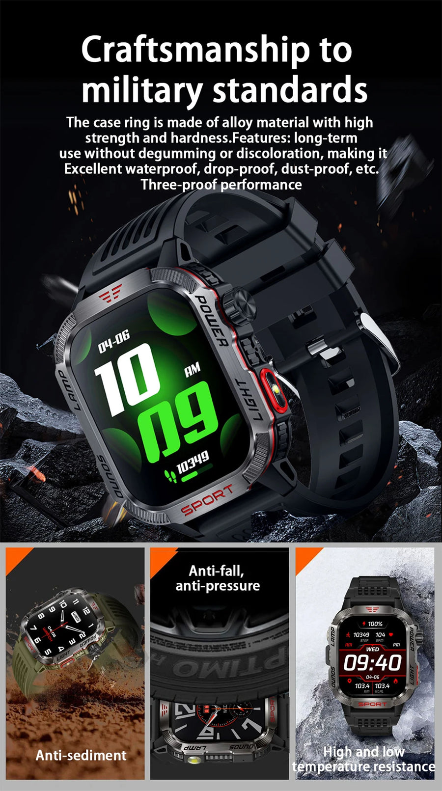 ChiBear Smartwatch Outdoor 2.01'' – Power & Adventure on the Wrist