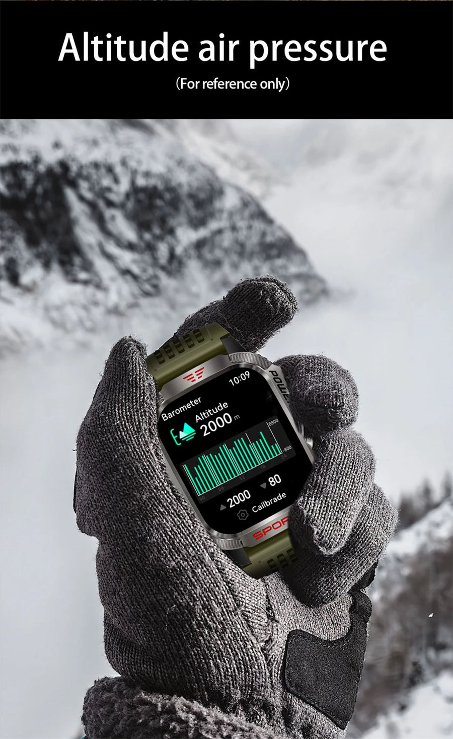 ChiBear Smartwatch Outdoor 2.01'' – Power & Adventure on the Wrist