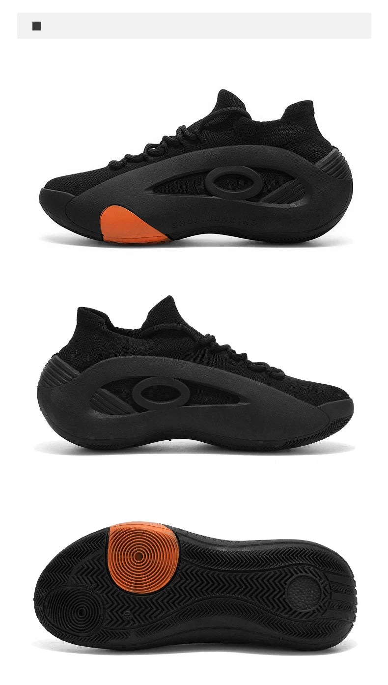 2025 Men's Lightweight Breathable Basketball Shoes - Non-slip Wear-resistant Casual Sports Sneakers
