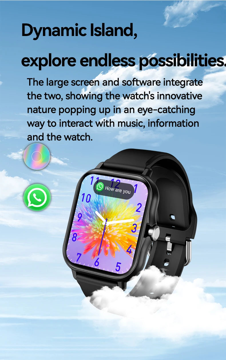 Montre Bluetooth, LAXASFIT Y13 Pro Max – Smartwatch Connectée 1.85’’