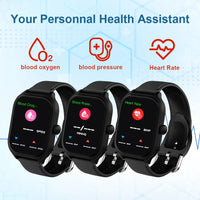 LAXASFIT™ 2.01’’ – Smartwatch Connectée Santé, Homme/Femme