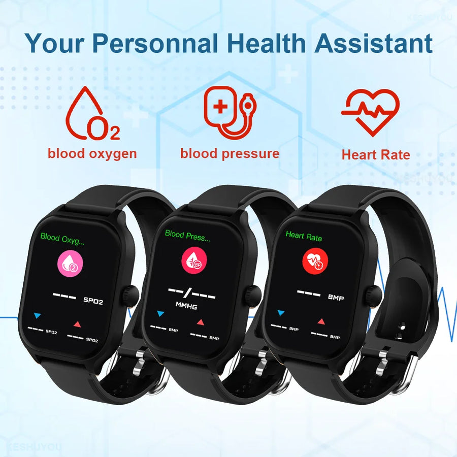 LAXASFIT™ 2.01’’ – Smartwatch Connectée Santé, Homme/Femme