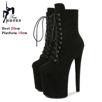 Bottines fetish femme – Talon super haut, style western, soirées et nightclub