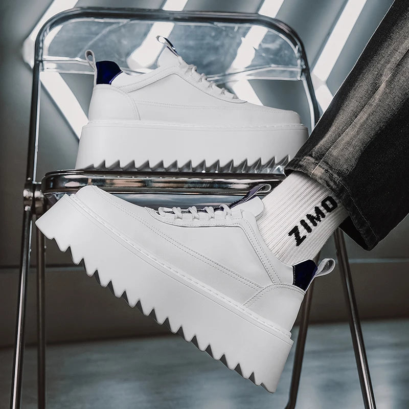 CHAXIAOA Ankle Boots Homme, Urban Core Classics – Baskets Épaisses & Confortables