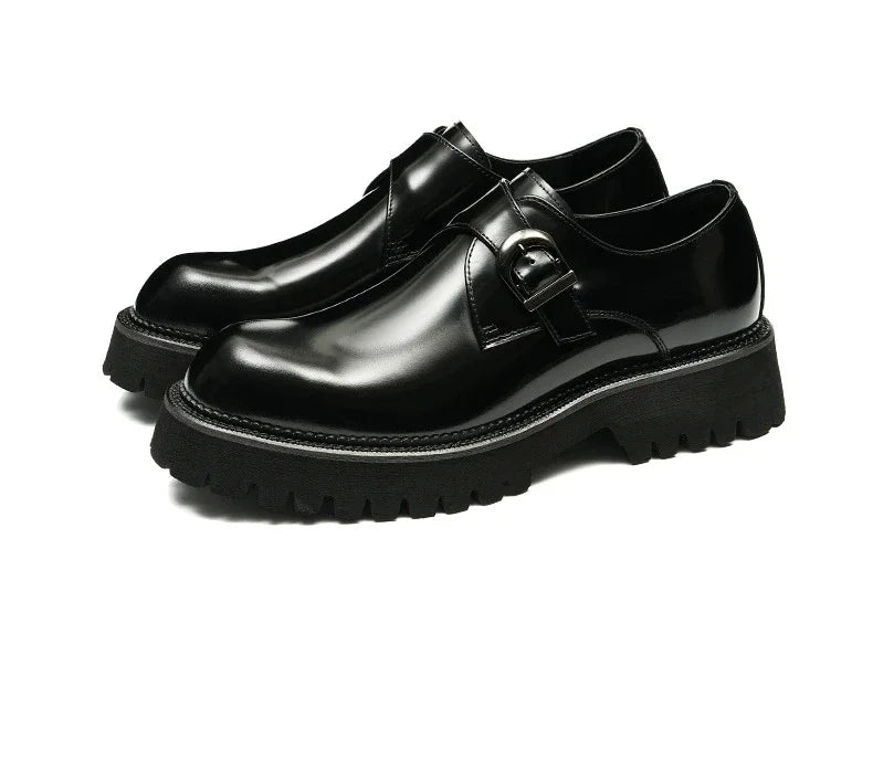 Luxury Italian Patent Leather Men's Oxford Shoes - Hand-Leather, Elegant & Comfortable Wedding & Business Shoes
