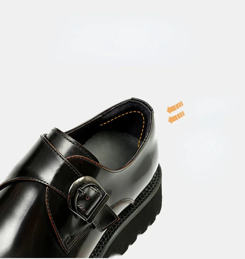 Luxury Italian Patent Leather Men's Oxford Shoes - Hand-Leather, Elegant & Comfortable Wedding & Business Shoes