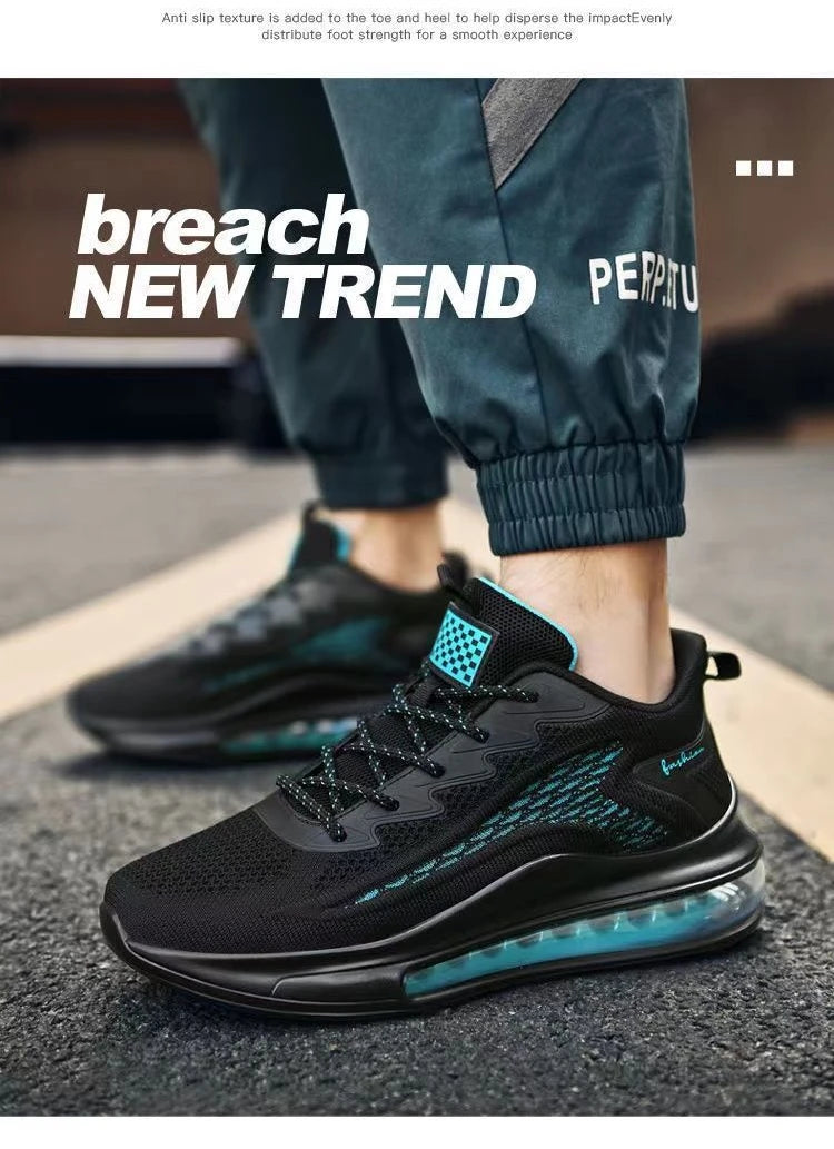 Men's sports sneakers - Breathable mesh and soft cushioning