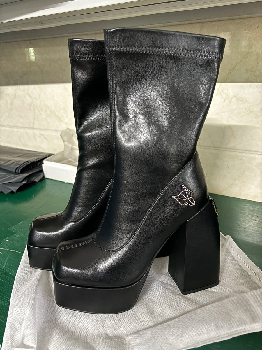 Bottines designer femme – Talon 14 cm, stretch, look audacieux et sexy