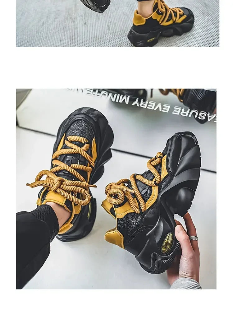 designer style men's shoes - Comfortable and trendy chunky platform sneakers