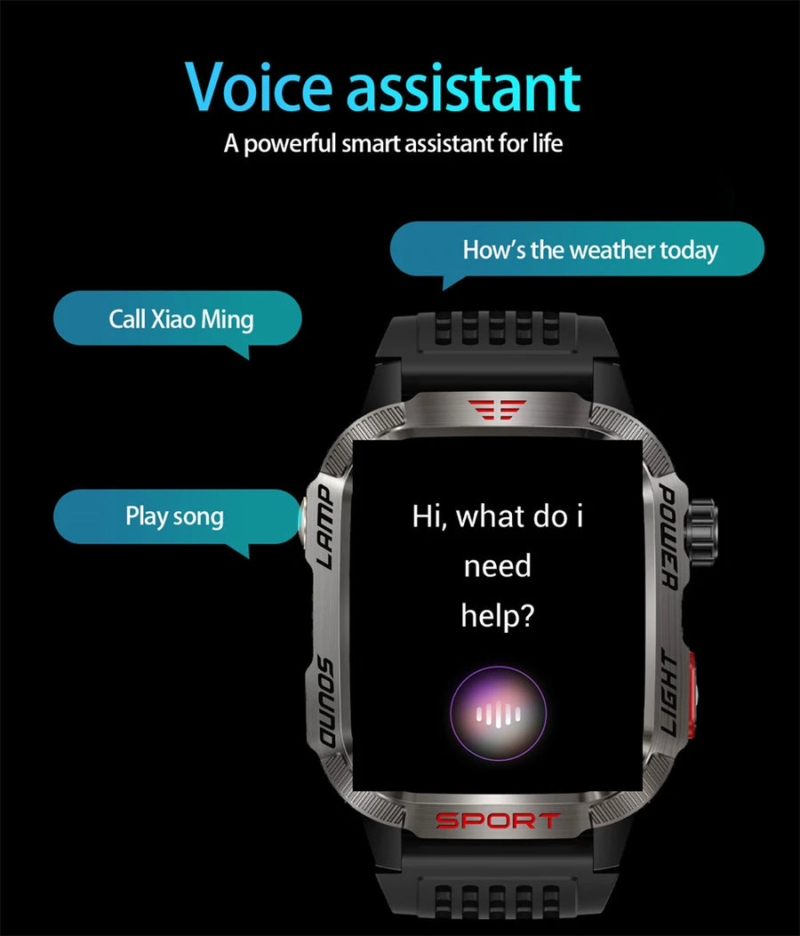 ChiBear Smartwatch Outdoor 2.01'' – Power & Adventure on the Wrist