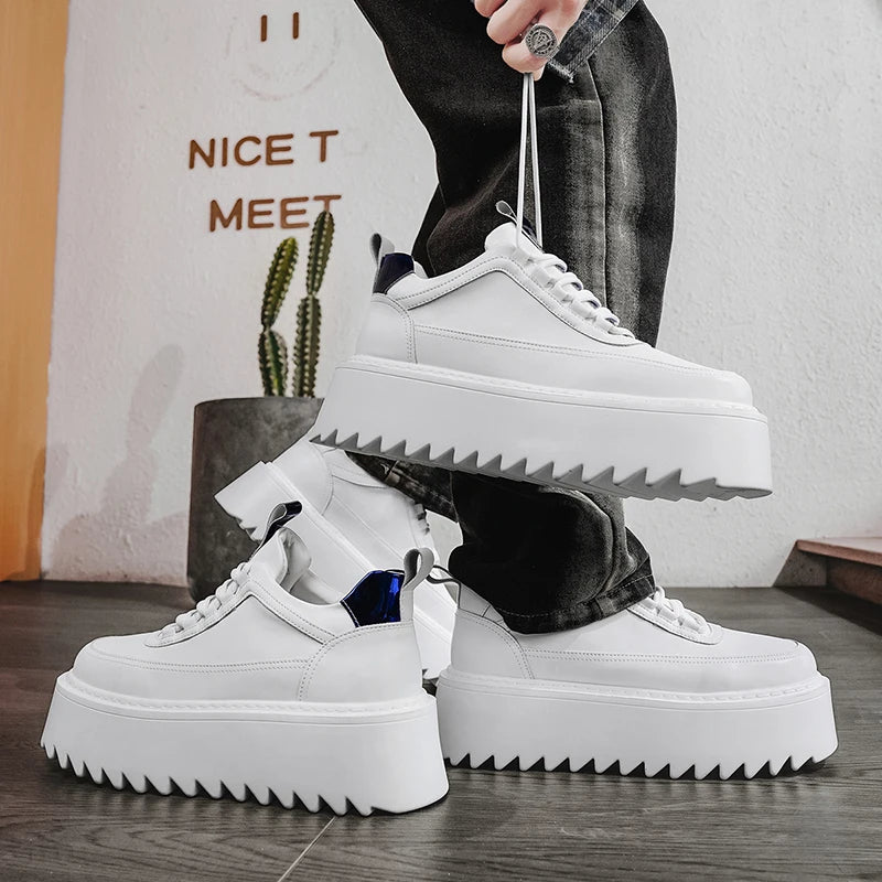 CHAXIAOA Ankle Boots Homme, Urban Core Classics – Baskets Épaisses & Confortables