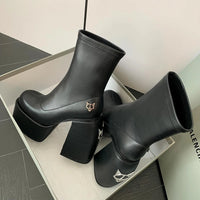 Bottines designer femme – Talon 14 cm, stretch, look audacieux et sexy