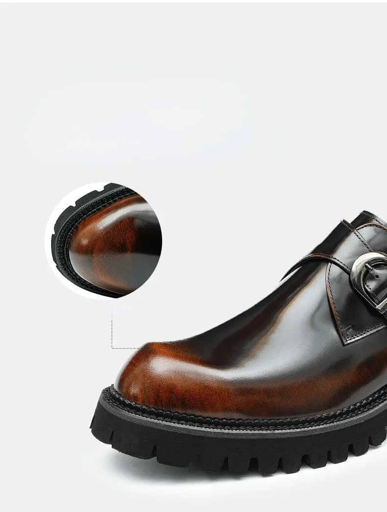 Luxury Italian Patent Leather Men's Oxford Shoes - Hand-Leather, Elegant & Comfortable Wedding & Business Shoes