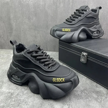 2025 s – Sneakers à lacets avec semelle compensée