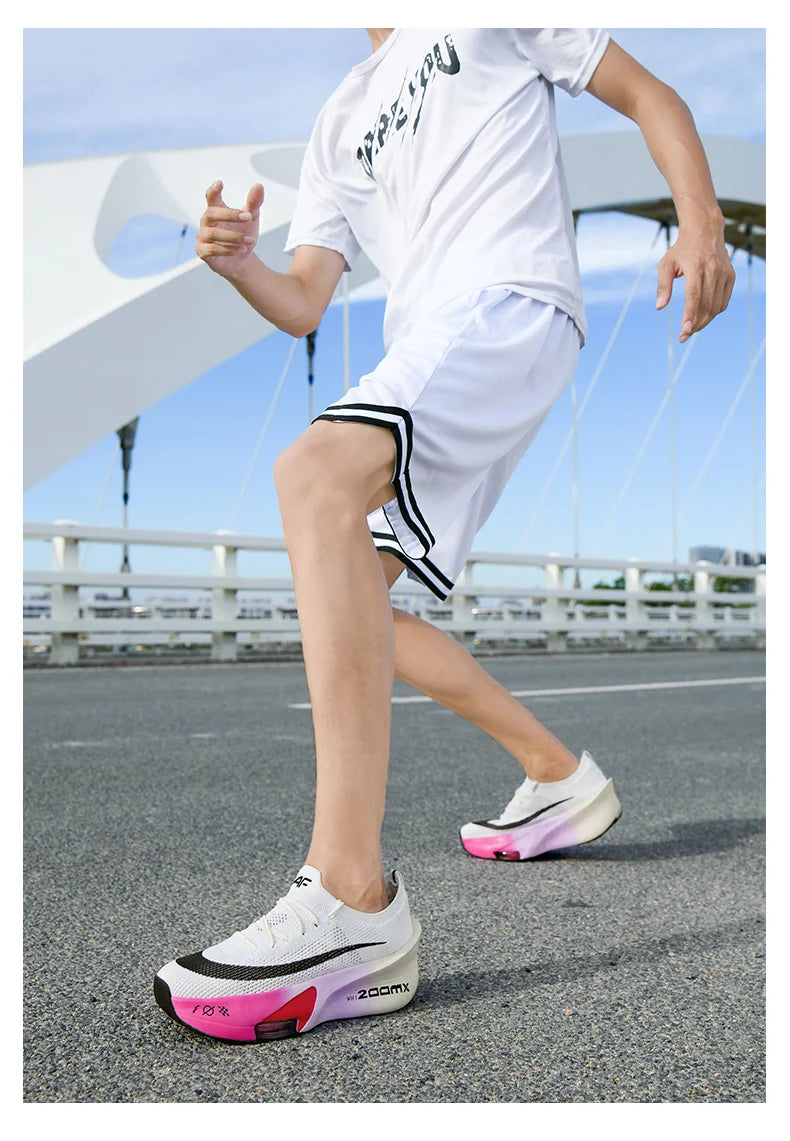 Unisex Running Shoes – Carbon Plate, Breathable and Ultralight