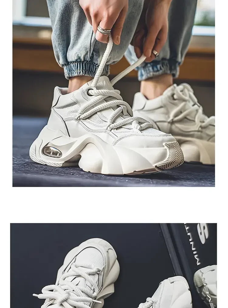 designer style men's shoes - Comfortable and trendy chunky platform sneakers